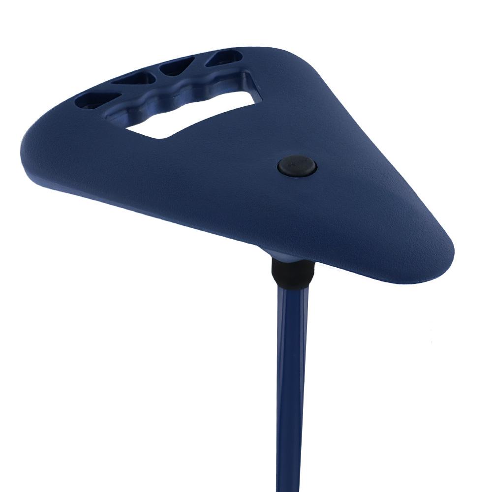 Flipstick Straight Non-Adjustable Seat Cane - Blue Sitting Canes - Tophatter Daily Deals