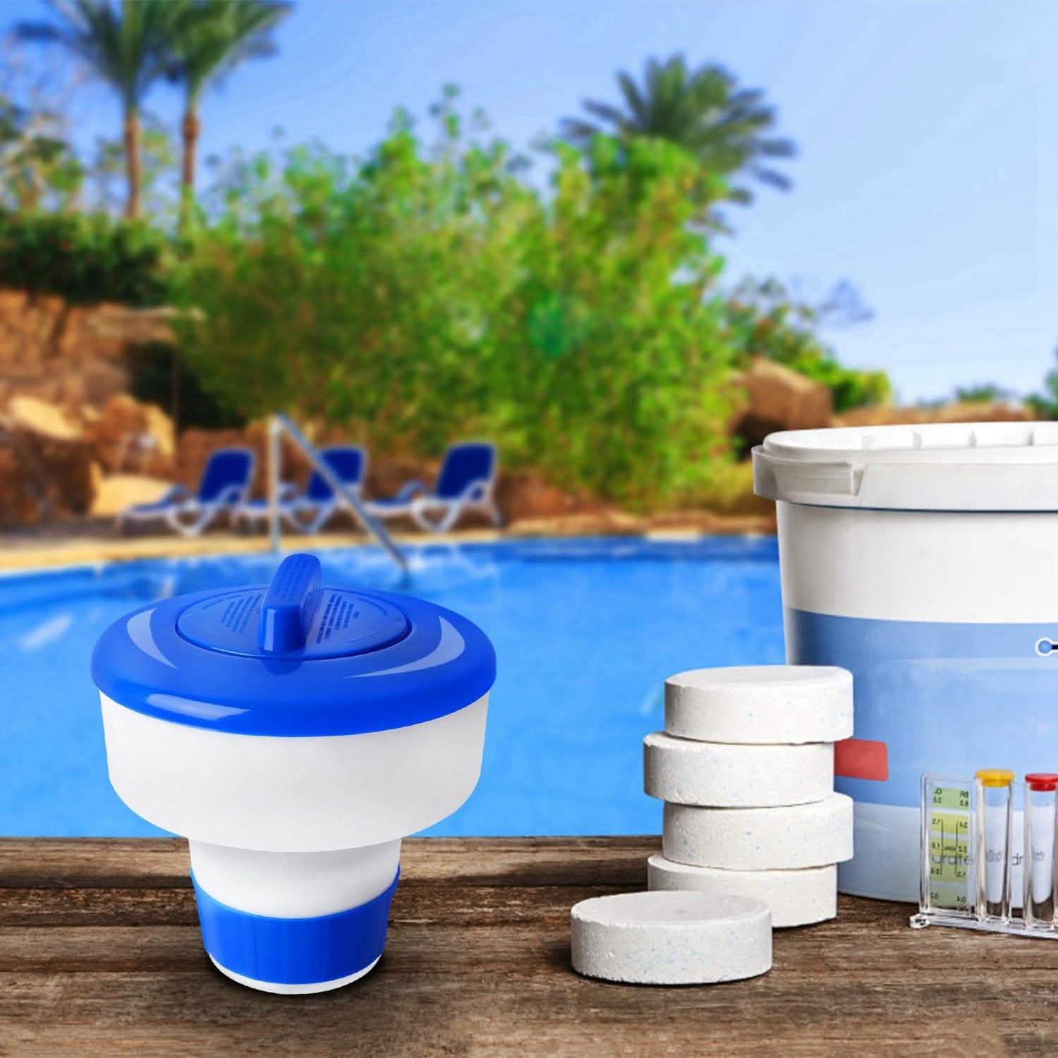 Floating Pool Chlorine Dispenser Outdoor Recreation - Tophatter Daily Deals