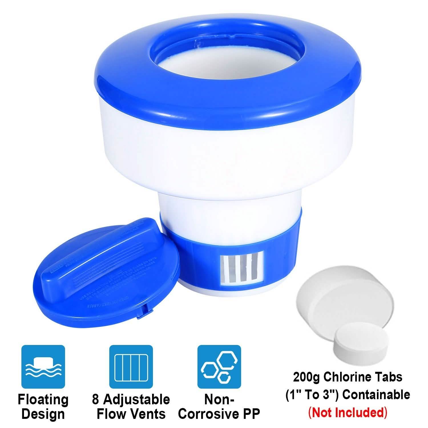 Floating Pool Chlorine Dispenser Outdoor Recreation - Tophatter Daily Deals