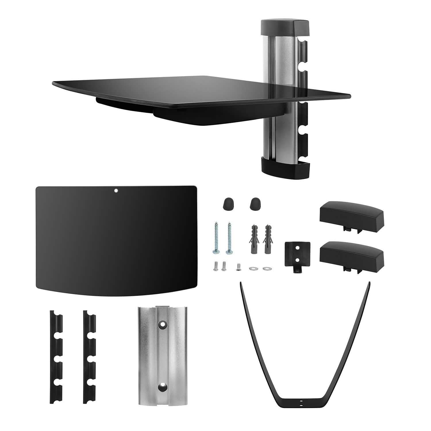 Floating Wall Mounted Strengthened Tempered Glass Shelf Everything Else - Tophatter Daily Deals
