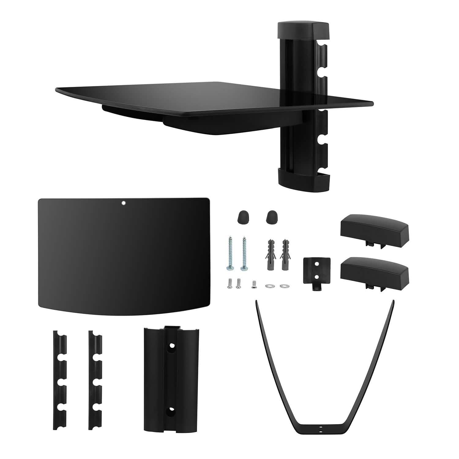 Floating Wall Mounted Strengthened Tempered Glass Shelf Everything Else - Tophatter Daily Deals