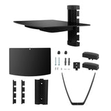 Floating Wall Mounted Strengthened Tempered Glass Shelf Furniture & Decor - Tophatter Daily Deals