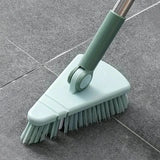 Floor Scrub Brush Long Handle Detachable Stiff Bristles Blue Household Appliances - Tophatter Daily Deals