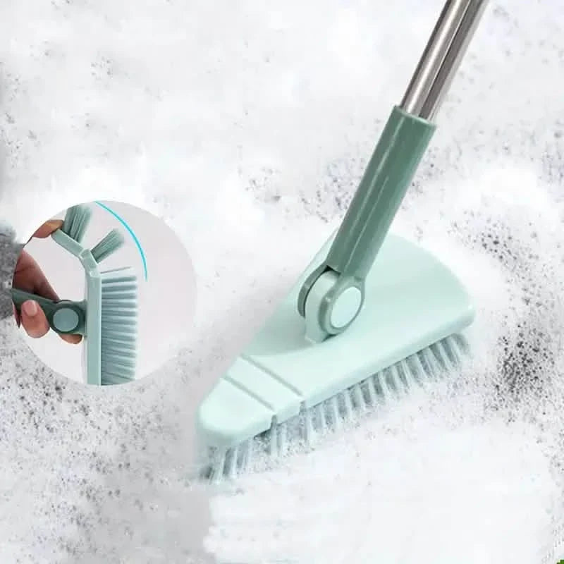 Floor Scrub Brush Long Handle Detachable Stiff Bristles Household Appliances - Tophatter Daily Deals