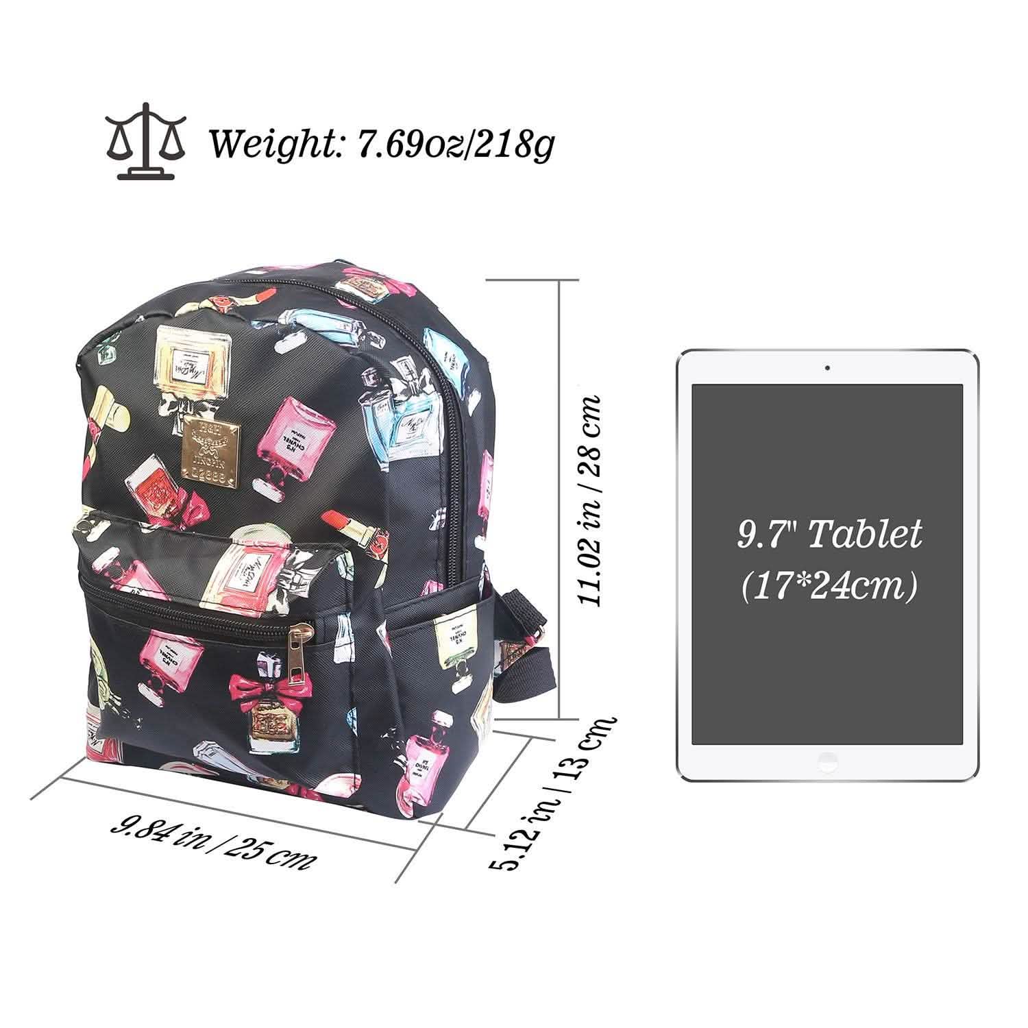 Floral Print Backpack Waterproof Knapsack Handbags & Wallets - Tophatter Daily Deals