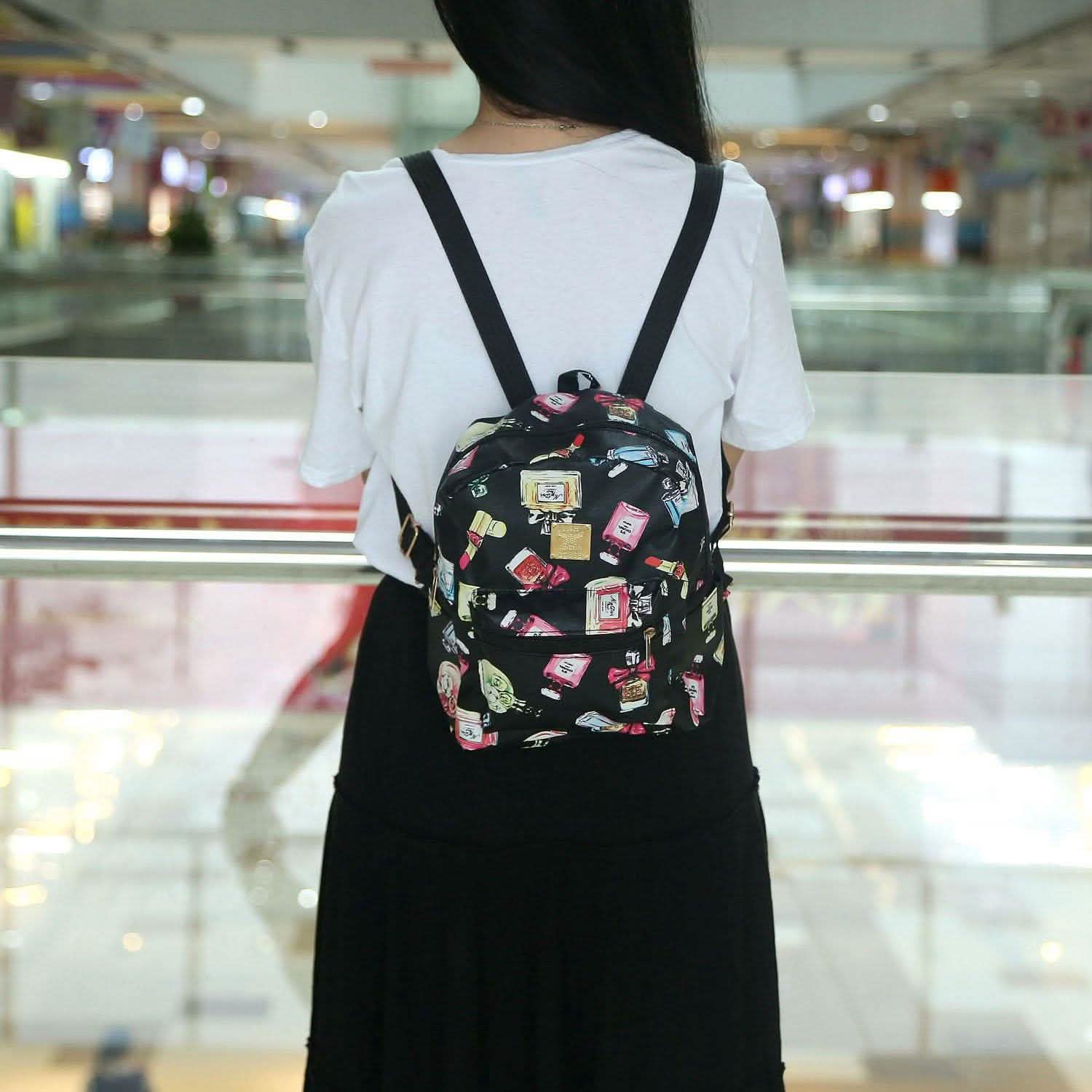 Floral Print Backpack Waterproof Knapsack Handbags & Wallets - Tophatter Daily Deals