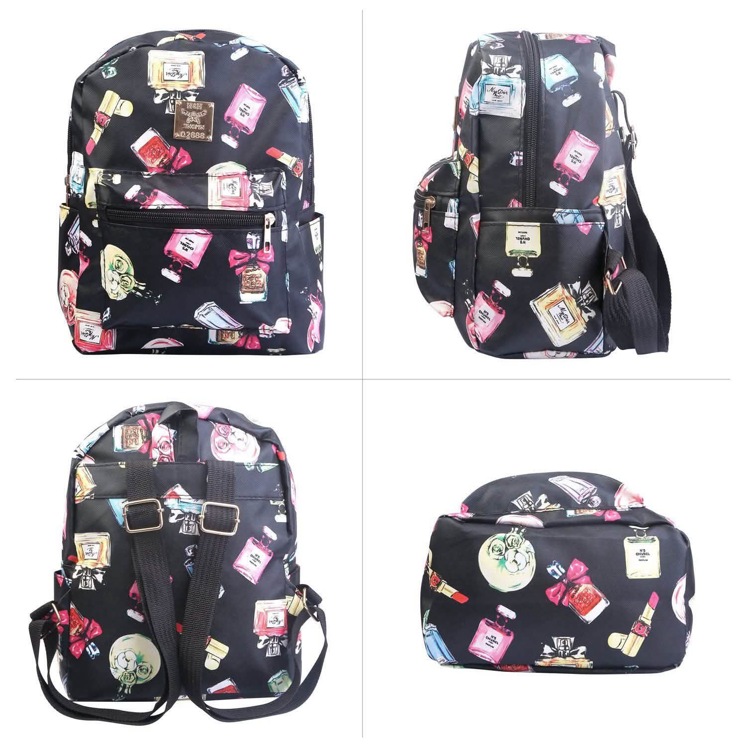 Floral Print Backpack Waterproof Knapsack Handbags & Wallets - Tophatter Daily Deals
