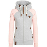 Soft Women’s Hoodie Jacket - Raglan, Cotton, Casual Hellenrose - Tophatter Daily Deals