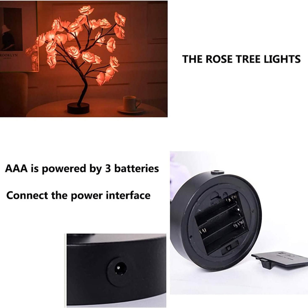 Flower Rose Tree Lamp Indoor Lighting - Tophatter Daily Deals