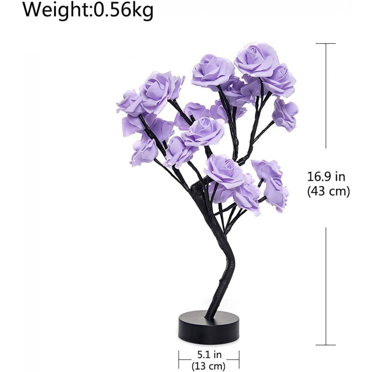 Flower Rose Tree Lamp Indoor Lighting - Tophatter Daily Deals