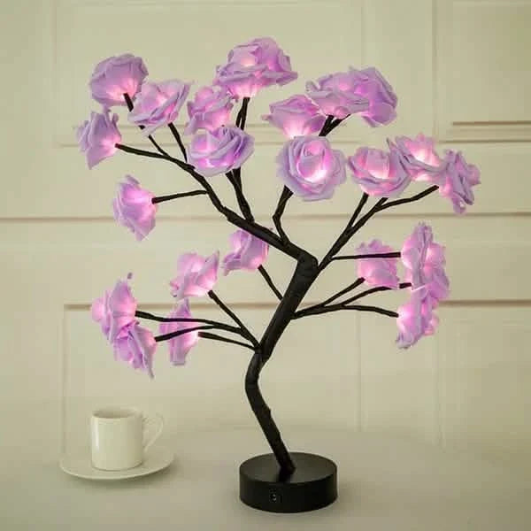 Flower Rose Tree Lamp Multicolor Indoor Lighting - Tophatter Daily Deals