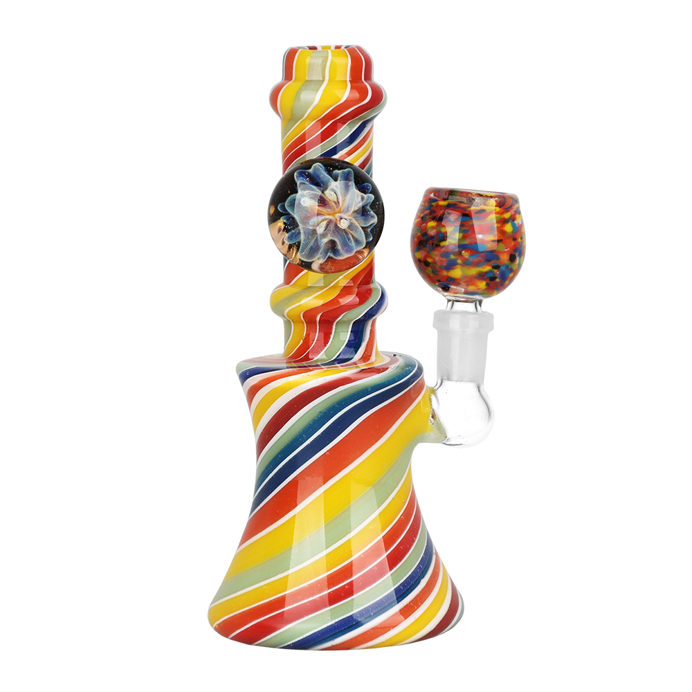 Flowering Rainbow Ripple Bong Bongs - Tophatter Daily Deals