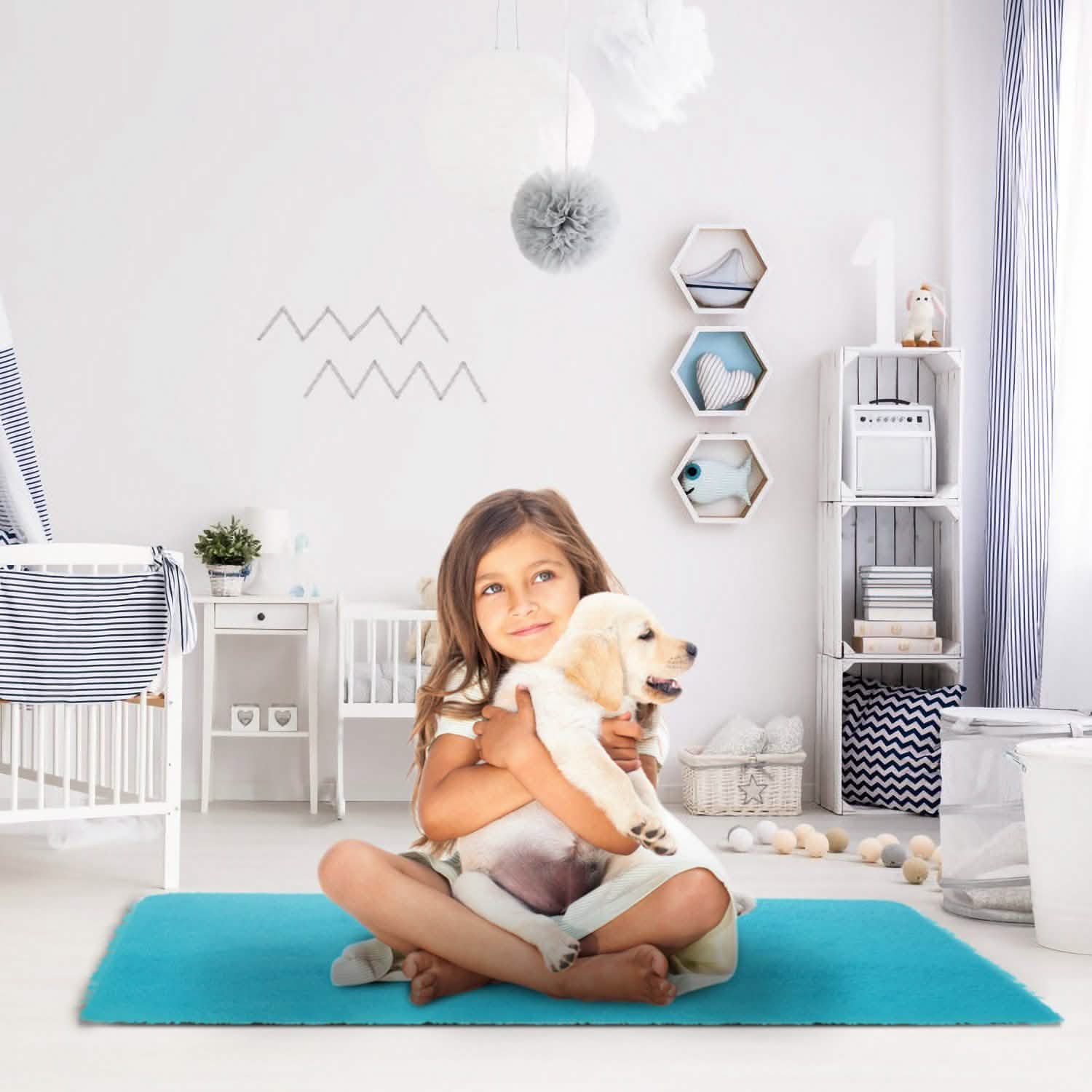 Fluffy Bedroom Anti-Skid Rug Furniture & Decor - Tophatter Daily Deals
