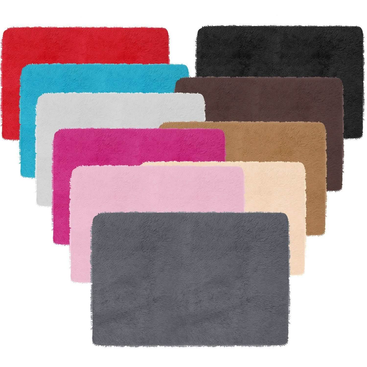 Fluffy Bedroom Anti-Skid Rug Furniture & Decor - Tophatter Daily Deals