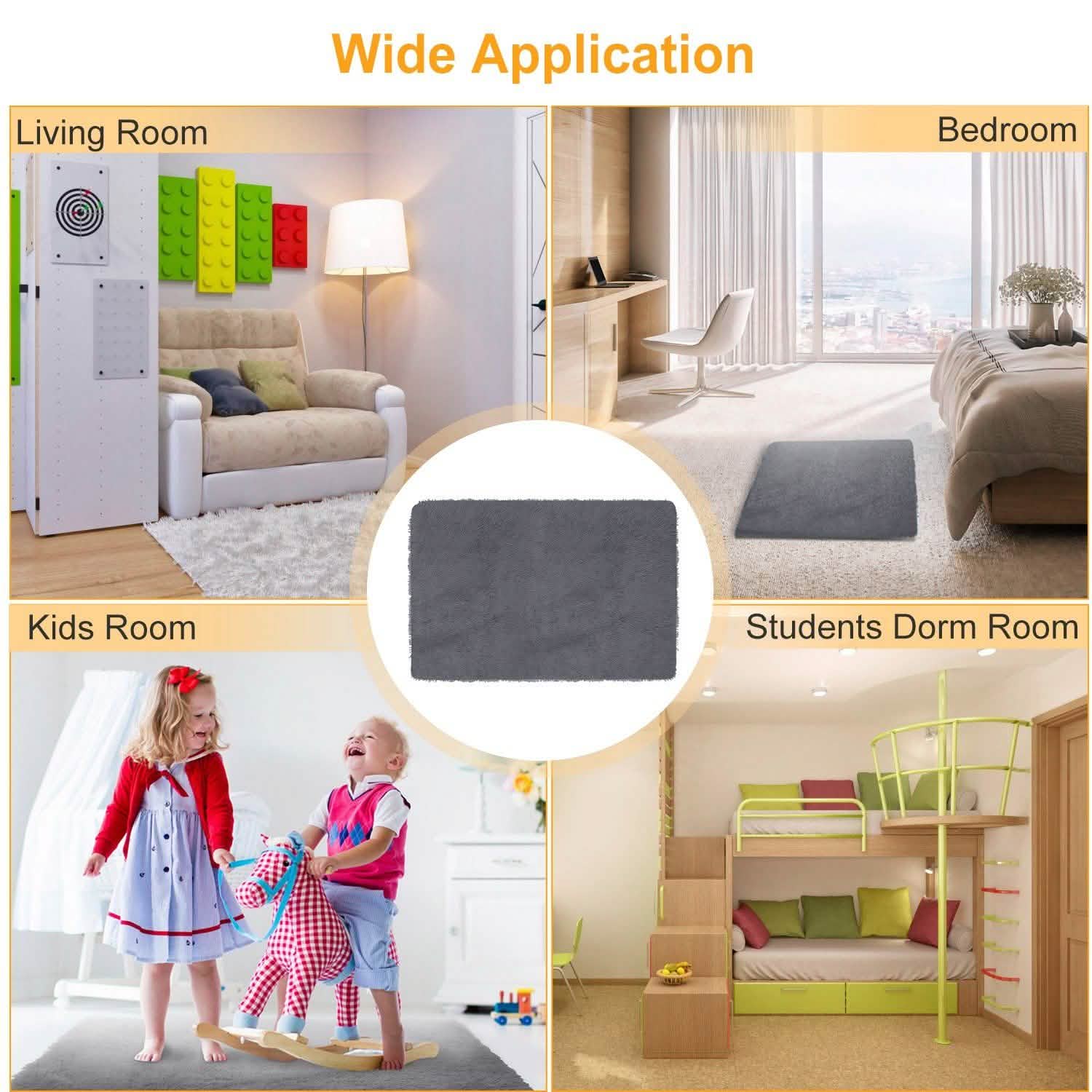 Fluffy Bedroom Anti-Skid Rug Furniture & Decor - Tophatter Daily Deals