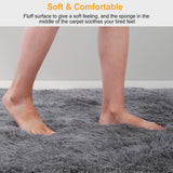 Fluffy Bedroom Anti-Skid Rug Furniture & Decor - Tophatter Daily Deals