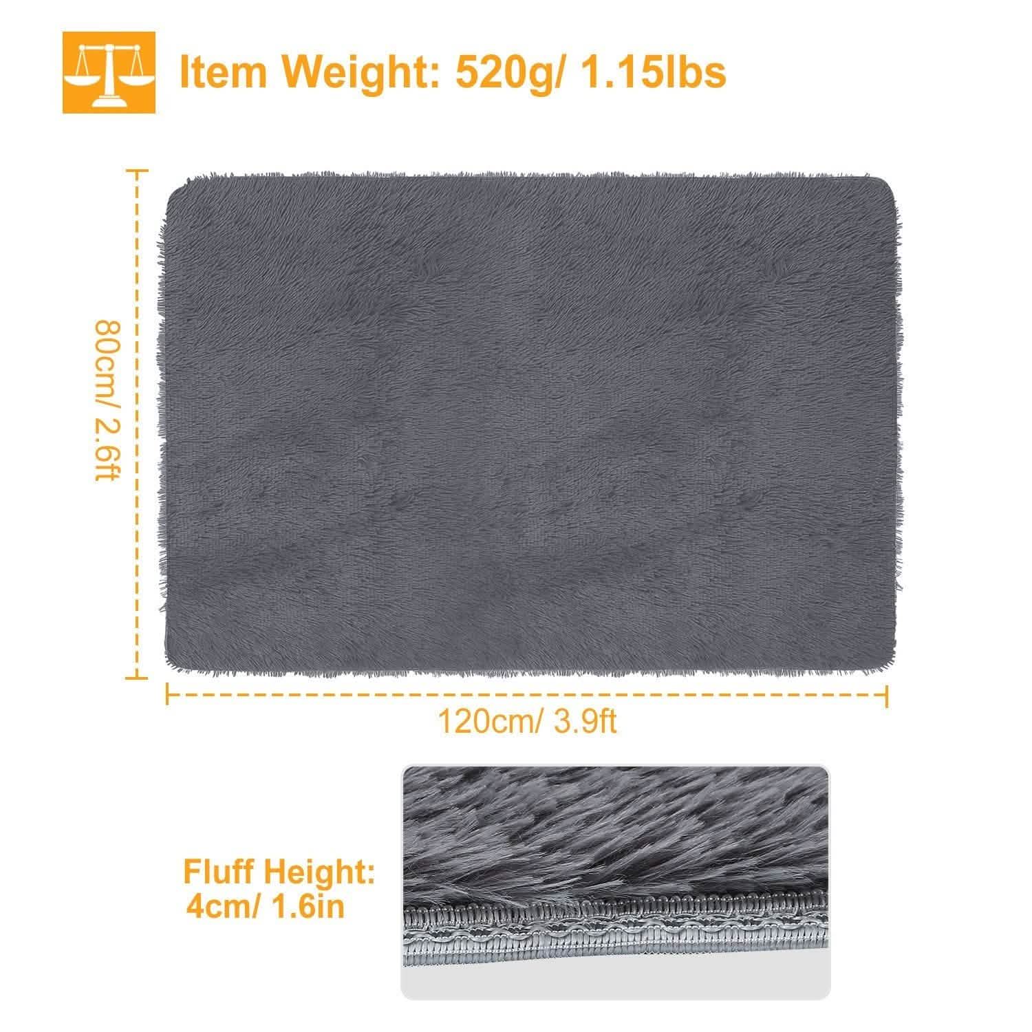 Fluffy Bedroom Anti-Skid Rug Furniture & Decor - Tophatter Daily Deals