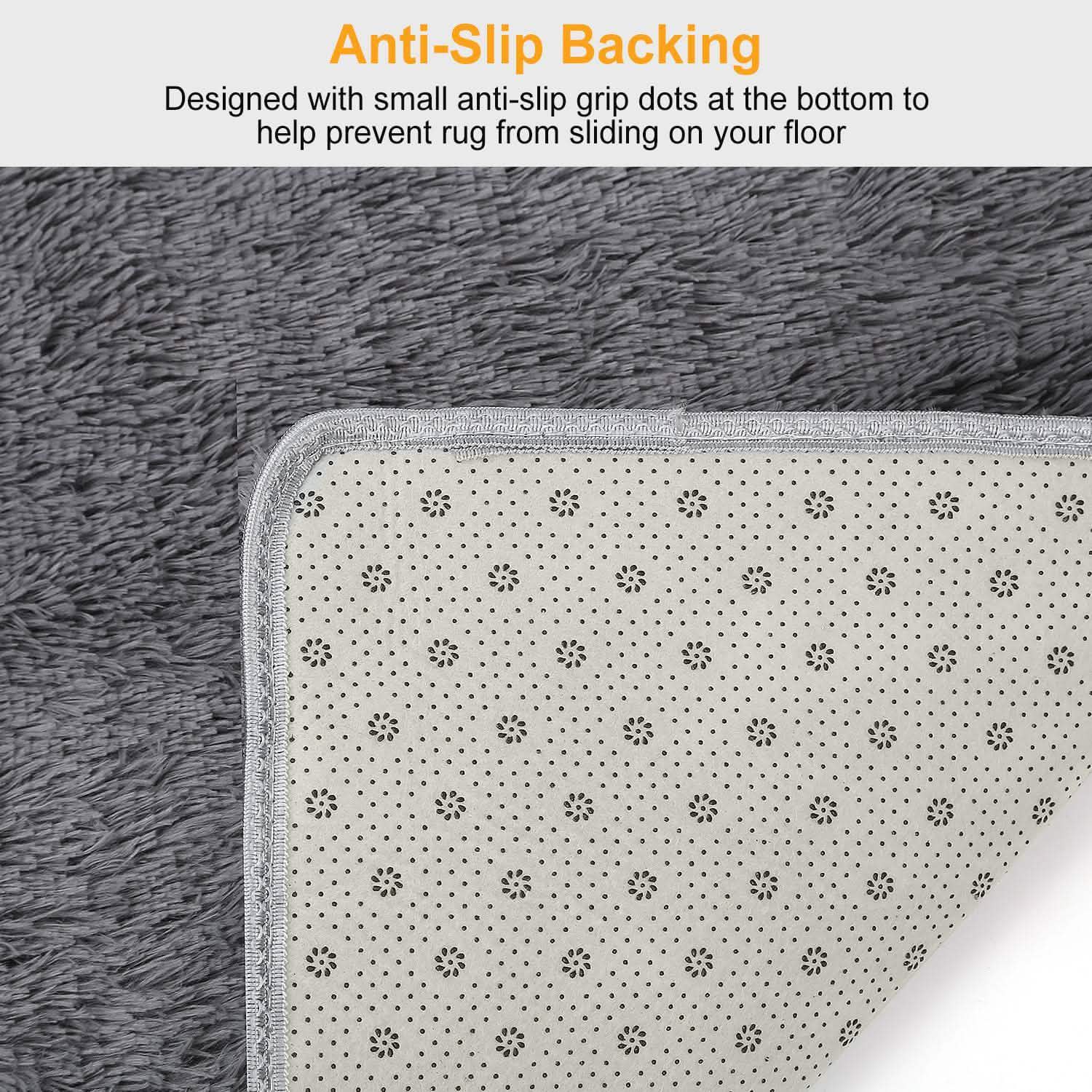 Fluffy Bedroom Anti-Skid Rug Furniture & Decor - Tophatter Daily Deals
