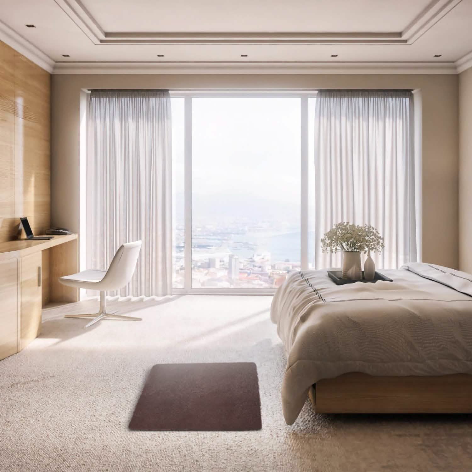 Fluffy Bedroom Anti-Skid Rug Furniture & Decor - Tophatter Daily Deals