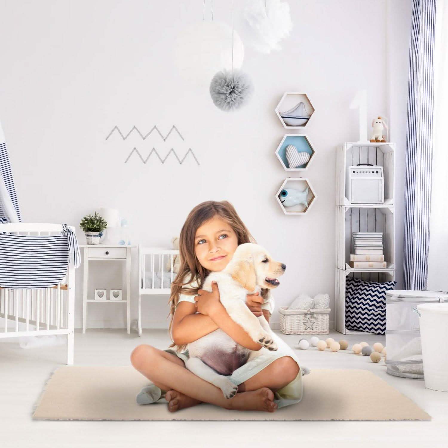Fluffy Bedroom Anti-Skid Rug Furniture & Decor - Tophatter Daily Deals