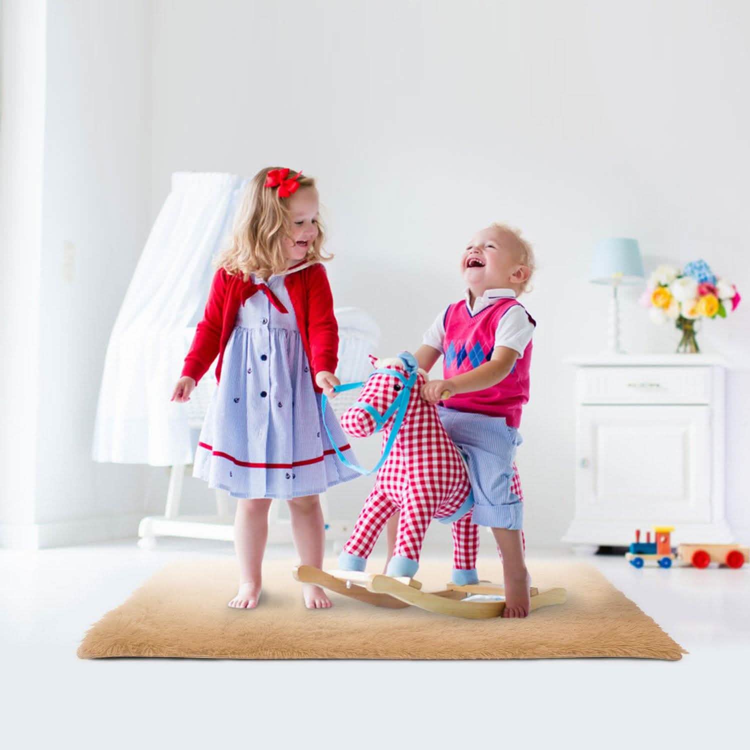 Fluffy Bedroom Anti-Skid Rug Furniture & Decor - Tophatter Daily Deals