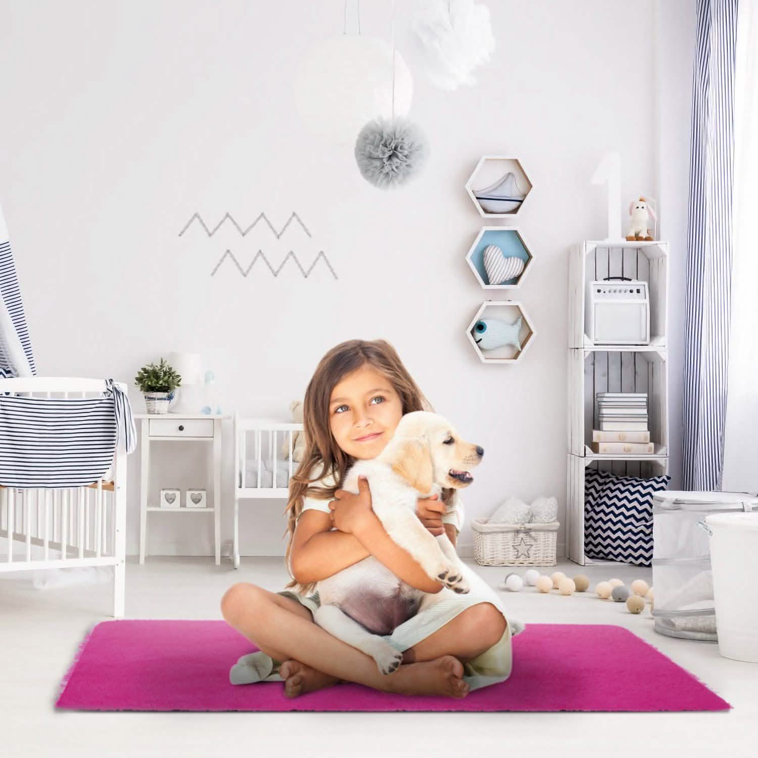 Fluffy Bedroom Anti-Skid Rug Furniture & Decor - Tophatter Daily Deals