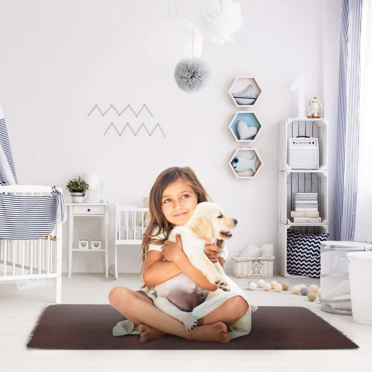 Fluffy Bedroom Anti-Skid Rug Furniture & Decor - Tophatter Daily Deals