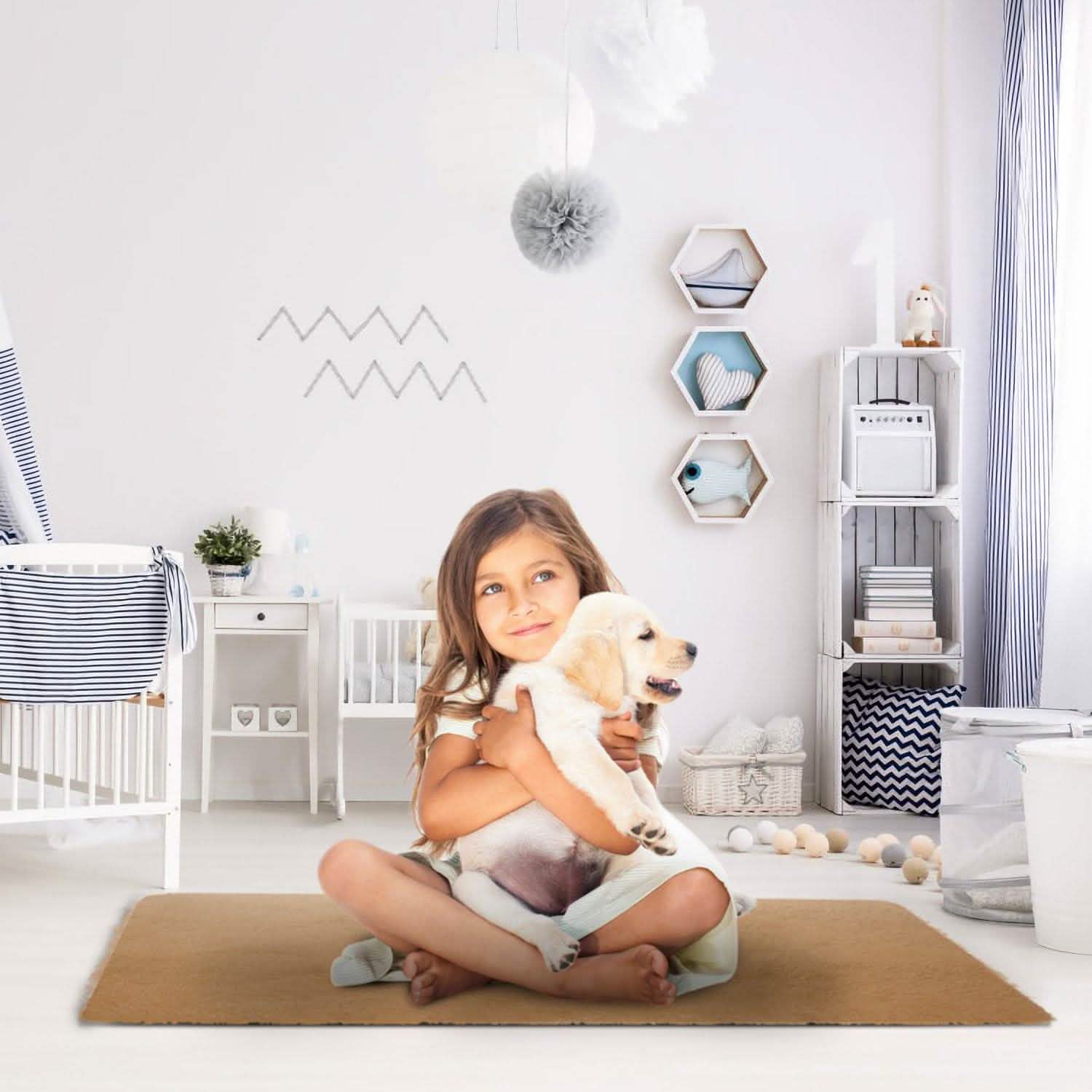 Fluffy Bedroom Anti-Skid Rug Furniture & Decor - Tophatter Daily Deals