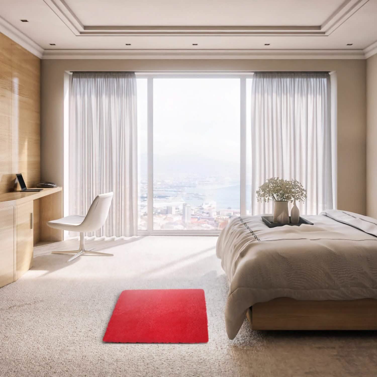 Fluffy Bedroom Anti-Skid Rug Furniture & Decor - Tophatter Daily Deals