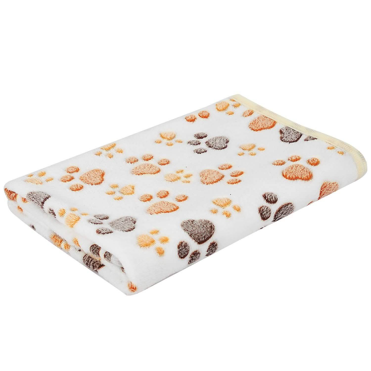 Fluffy Dog Cat Blanket White Pet Supplies - Tophatter Daily Deals