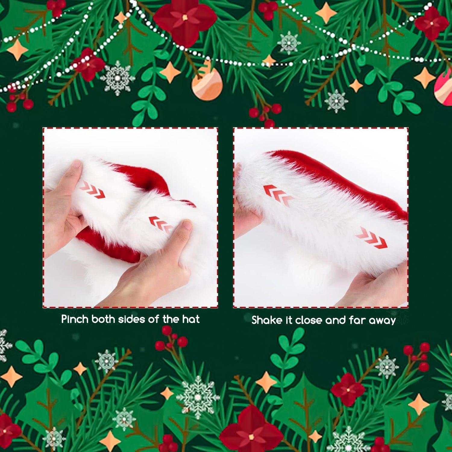 Luxury Santa Hat - Christmas Hat Holiday For Adults Unisex Velvet Comfort Party Hat Thicken Classic Fur For Xmas Gifts Christmas - Tophatter Daily Deals