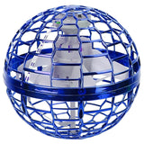 Flying Ball Toys 360¬∞ Rotating Hand Controlled Flying Orb Hover Ball with RGB Lights Blue Toys & Games - Tophatter Daily Deals