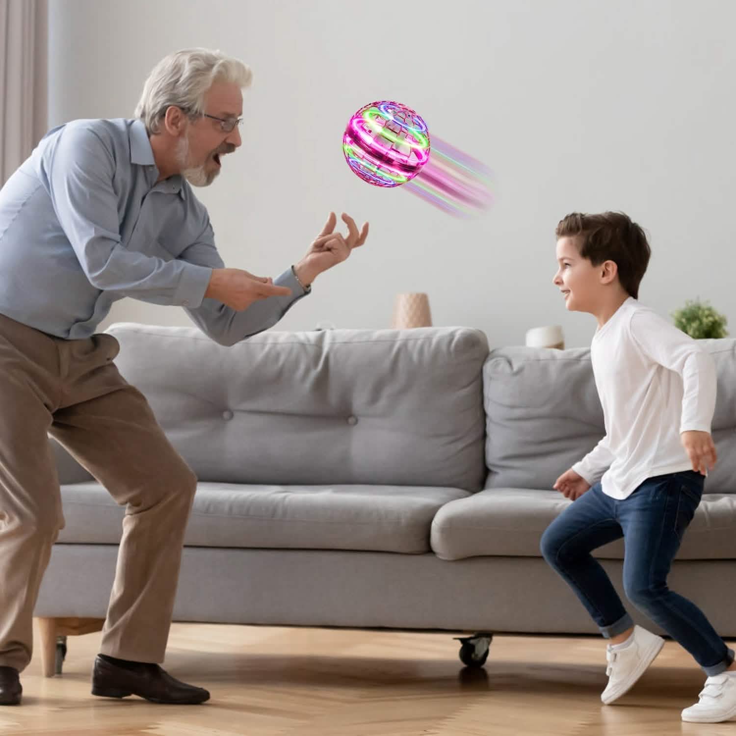 Flying Ball Toys 360¬∞ Rotating Hand Controlled Flying Orb Hover Ball with RGB Lights Toys & Games - Tophatter Daily Deals