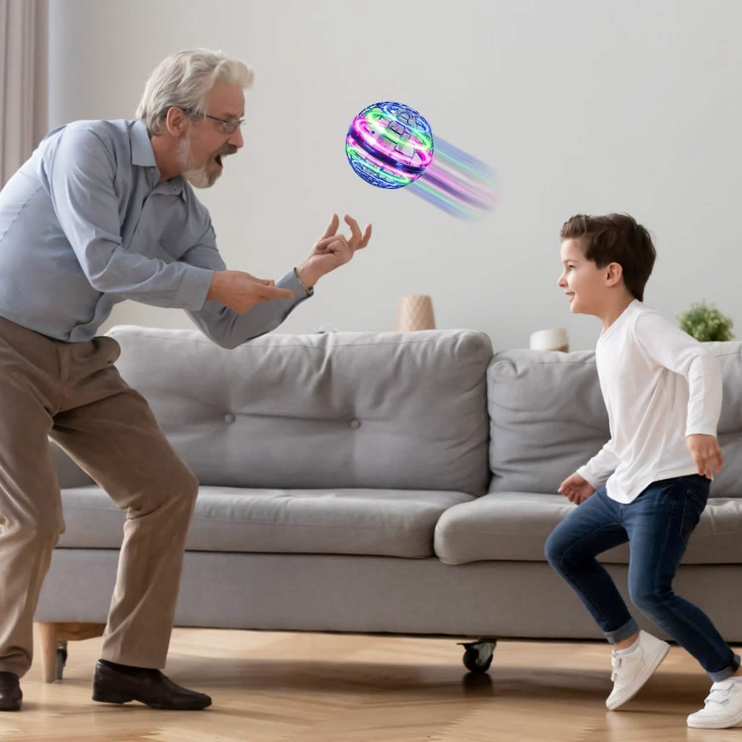 Flying Ball Toys 360¬∞ Rotating Hand Controlled Flying Orb Hover Ball with RGB Lights Toys & Games - Tophatter Daily Deals