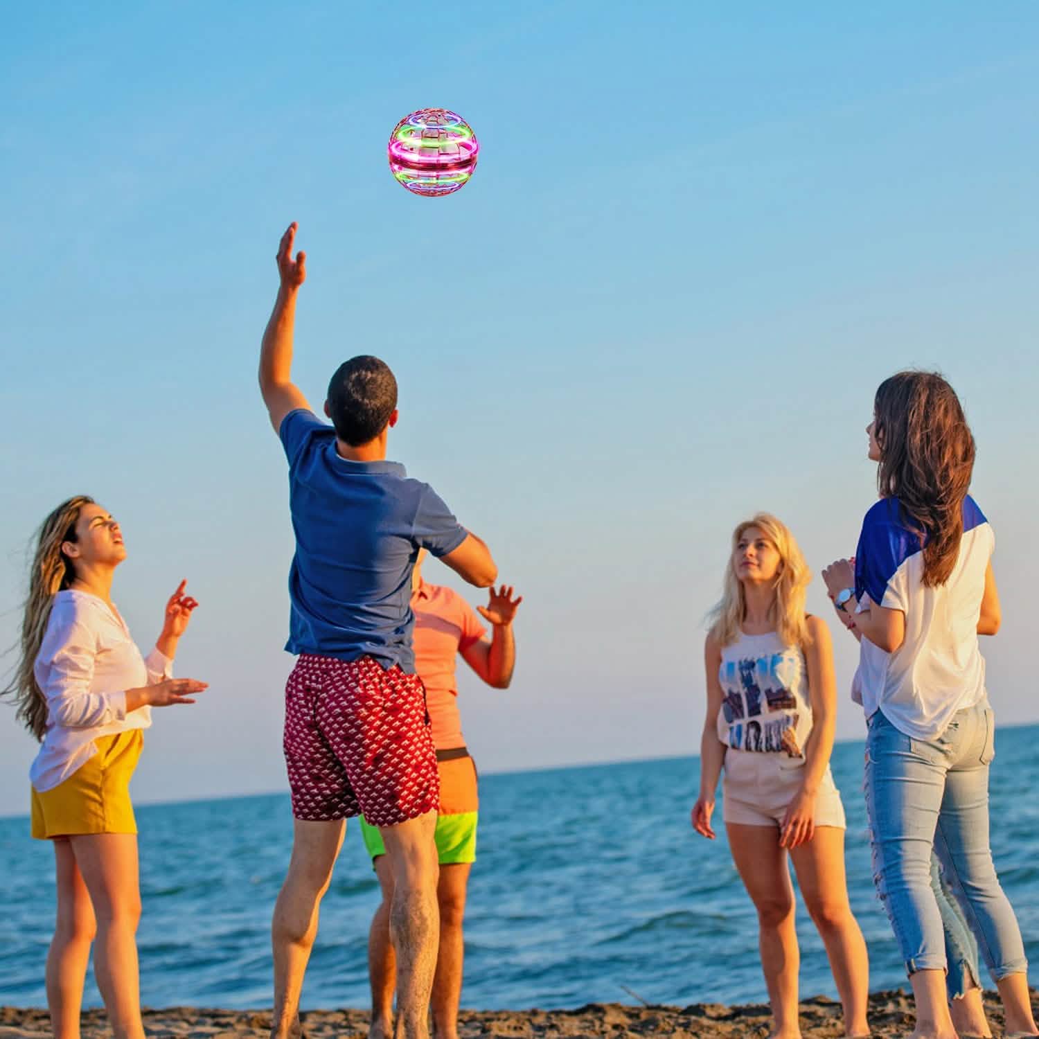 Flying Ball Toys 360¬∞ Rotating Hand Controlled Flying Orb Hover Ball with RGB Lights Toys & Games - Tophatter Daily Deals