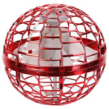 Flying Ball Toys 360¬∞ Rotating Hand Controlled Flying Orb Hover Ball with RGB Lights Red Toys & Games - Tophatter Daily Deals