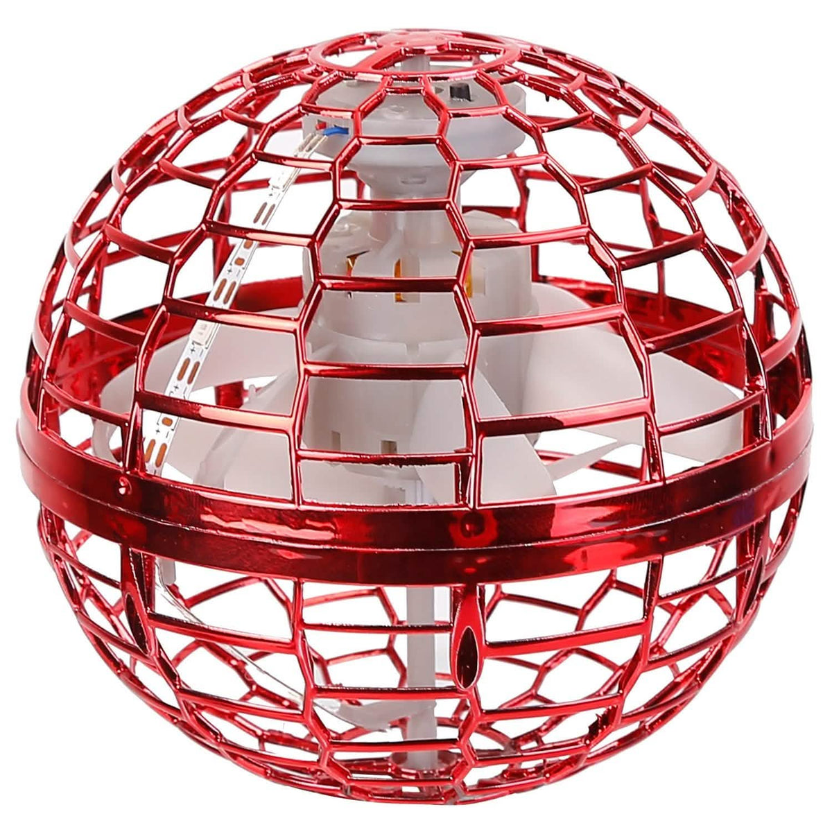 Flying Ball Toys 360¬∞ Rotating Hand Controlled Flying Orb Hover Ball with RGB Lights Red Toys & Games - Tophatter Daily Deals