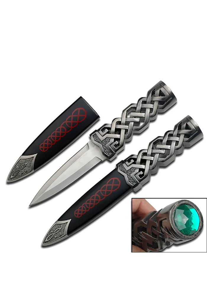 FANTASY CELTIC DAGGER FIXED BLADE KNIFE 9" OVERALL - Tophatter Daily Deals