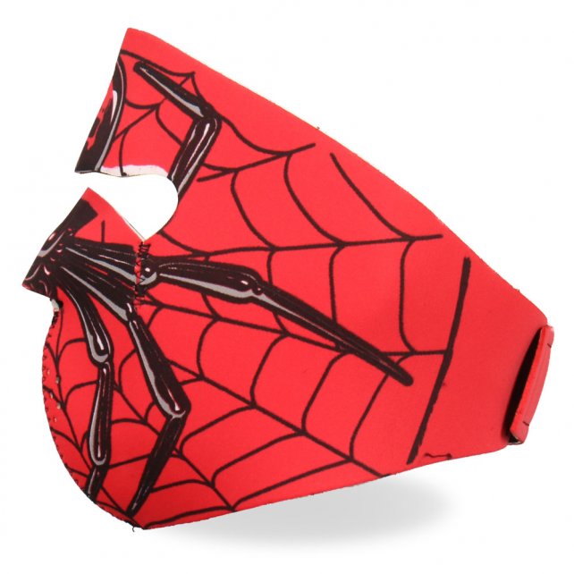 Hot Leathers Spider Neoprene Face Mask Black Widow Web Design Face Mask Neoprene - Tophatter Daily Deals
