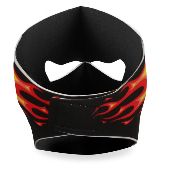 Hot Leathers Red Evil Skull Neoprene Face Mask w/ Flames Face Mask Neoprene - Tophatter Daily Deals