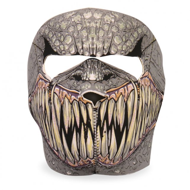 Hot Leathers Fang Face Neoprene Face Mask - Reptile Hooks & Fangs Face Mask Neoprene - Tophatter Daily Deals