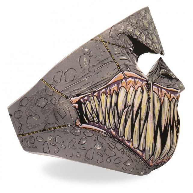 Hot Leathers Fang Face Neoprene Face Mask - Reptile Hooks & Fangs Face Mask Neoprene - Tophatter Daily Deals