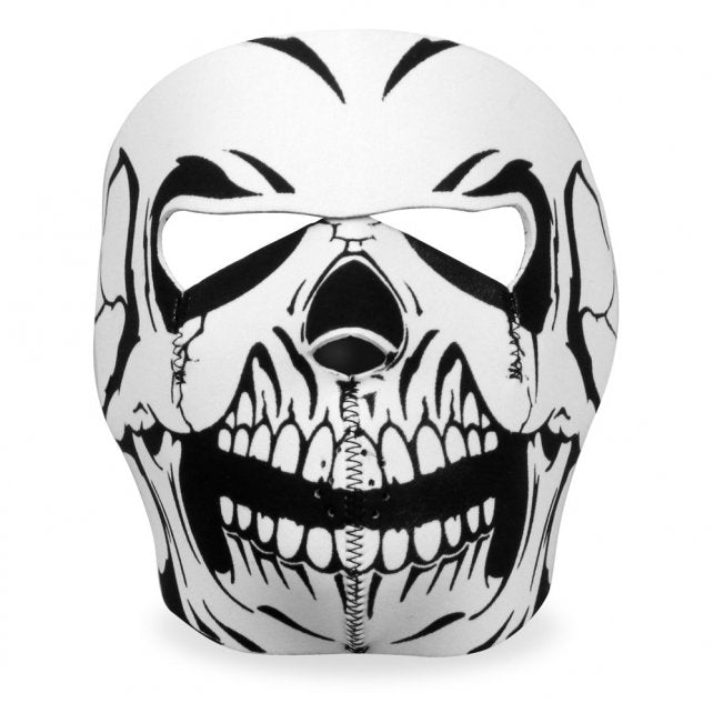 Hot Leathers B/W Skull Neoprene Face Mask Face Mask Neoprene - Tophatter Daily Deals