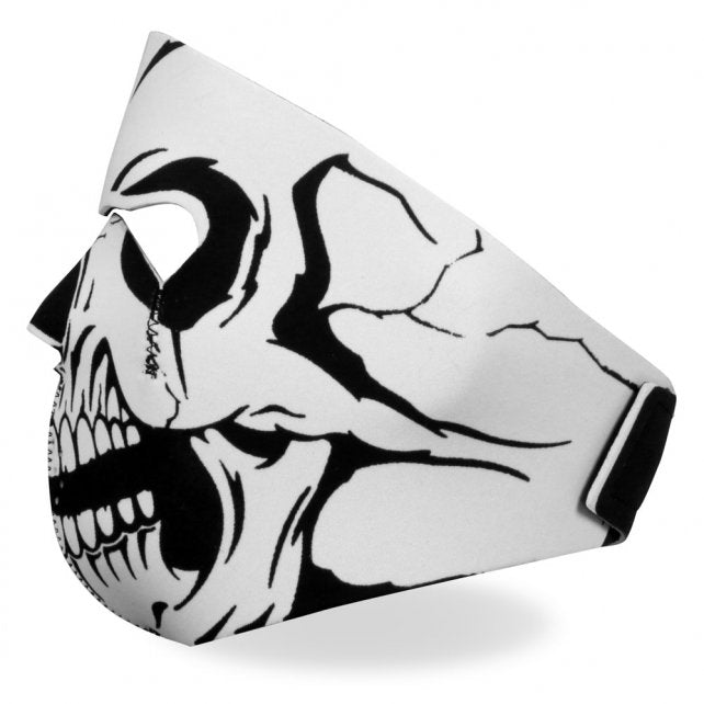 Hot Leathers B/W Skull Neoprene Face Mask Face Mask Neoprene - Tophatter Daily Deals