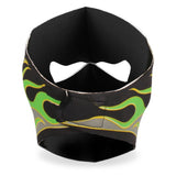 Hot Leathers Green Goblin Skull Neoprene Face Mask Neon Flames Face Mask Neoprene - Tophatter Daily Deals