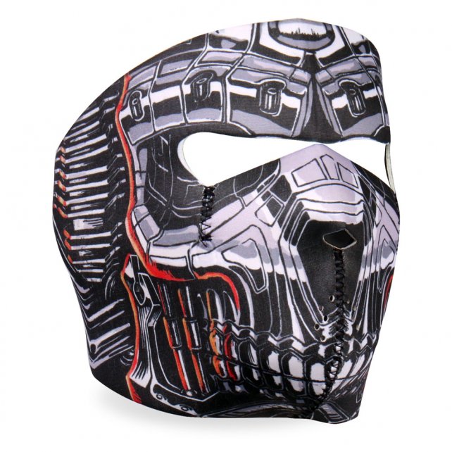 Hot Leathers Robo Skull Neoprene Face Mask Robot Face Mask Neoprene - Tophatter Daily Deals