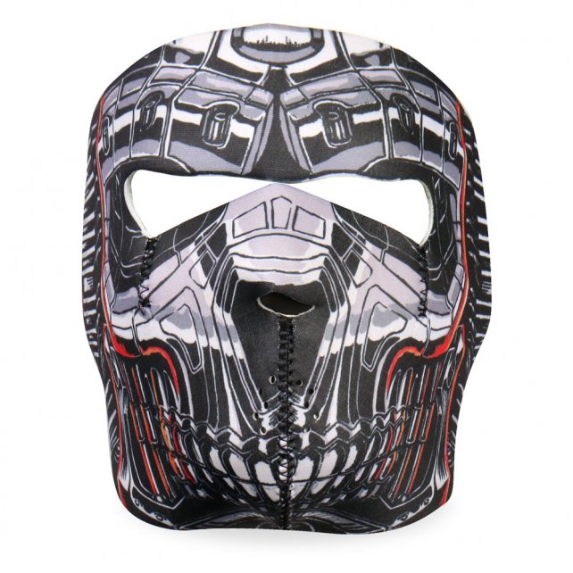 Hot Leathers Robo Skull Neoprene Face Mask Robot Face Mask Neoprene - Tophatter Daily Deals