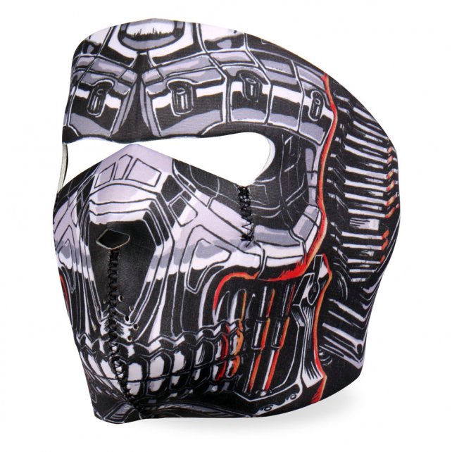 Hot Leathers Robo Skull Neoprene Face Mask Robot Face Mask Neoprene - Tophatter Daily Deals