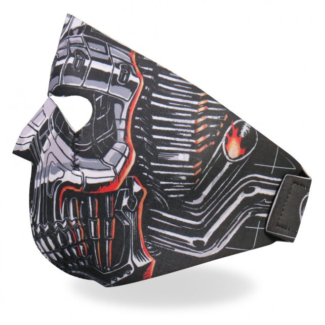 Hot Leathers Robo Skull Neoprene Face Mask Robot Face Mask Neoprene - Tophatter Daily Deals