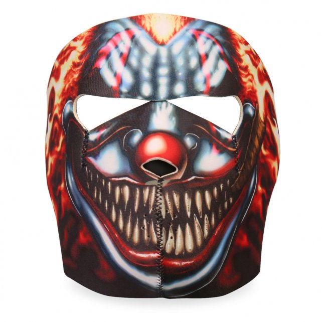 Hot Leathers Smoking Clown Face Mask Evil Clown w/ Cigar Face Mask Neoprene - Tophatter Daily Deals